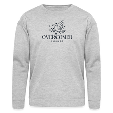 Load image into Gallery viewer, Overcomer - Canvas Unisex Sweatshirt - heather gray
