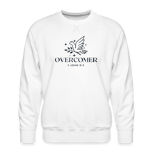 Load image into Gallery viewer, Overcomer Men’s Premium Sweatshirt - white

