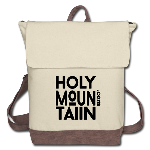 Holy Mountaiin - Canvas Backpack - ivory/brown