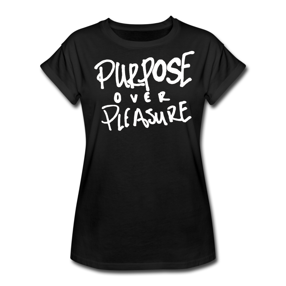 Purpose over Pleasure - Women's Tee - black
