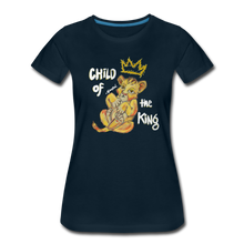 Load image into Gallery viewer, Child of the King - Women’s Premium T-Shirt - deep navy

