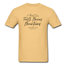 Load image into Gallery viewer, Faith Moves Mountains Tee - light yellow
