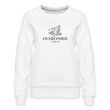 Load image into Gallery viewer, Overcomer (white or grey) Women’s Premium Sweatshirt - white

