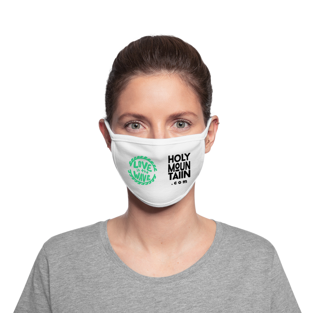 Love is the Wave Face Mask - white/white
