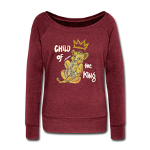 Load image into Gallery viewer, Child of the King - Women&#39;s Sweatshirt - cardinal triblend
