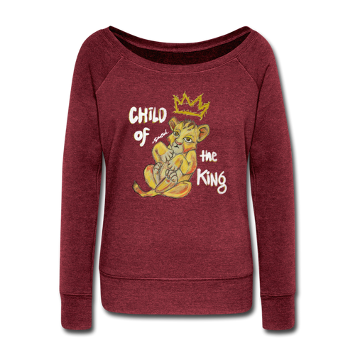 Child of the King - Women's Sweatshirt - cardinal triblend