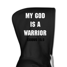 Load image into Gallery viewer, My God is a Warrior - Women’s Burgundy Hoodie - black

