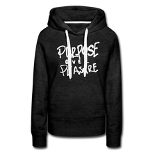 Load image into Gallery viewer, My God is a Warrior - Women’s Burgundy Hoodie - charcoal gray
