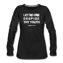 Load image into Gallery viewer, &quot;My Youth&quot; Women&#39;s Premium Long Sleeve T-Shirt - black
