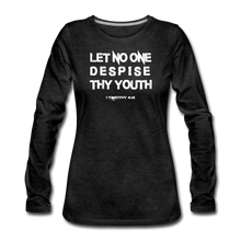 Load image into Gallery viewer, &quot;My Youth&quot; Women&#39;s Premium Long Sleeve T-Shirt - charcoal gray
