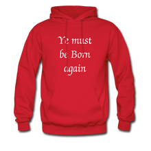 Load image into Gallery viewer, &quot;Born Again&quot; Men&#39;s Hoodie - red
