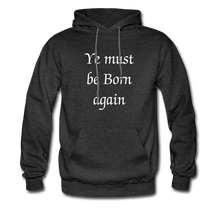Load image into Gallery viewer, &quot;Born Again&quot; Men&#39;s Hoodie - charcoal gray
