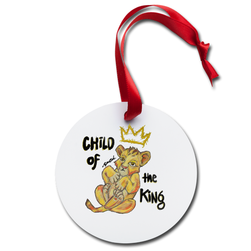 Holiday Ornament (child of the king) - white
