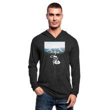 Load image into Gallery viewer, Holy Mountaiin Tri-Blend Hoodie Shirt - heather black
