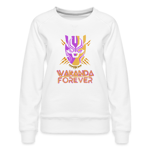 Black Panther (womens wakanda forever) Sweater - white