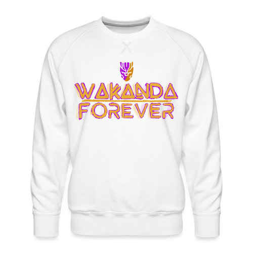 Wakanda Forever | Men’s Premium Sweatshirt - white