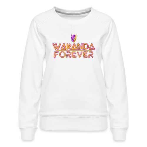 Wakanda Forever | Women’s Premium Sweatshirt - white